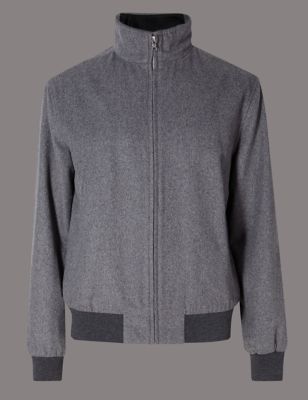 Tailored Fit Modern Bomber Jacket